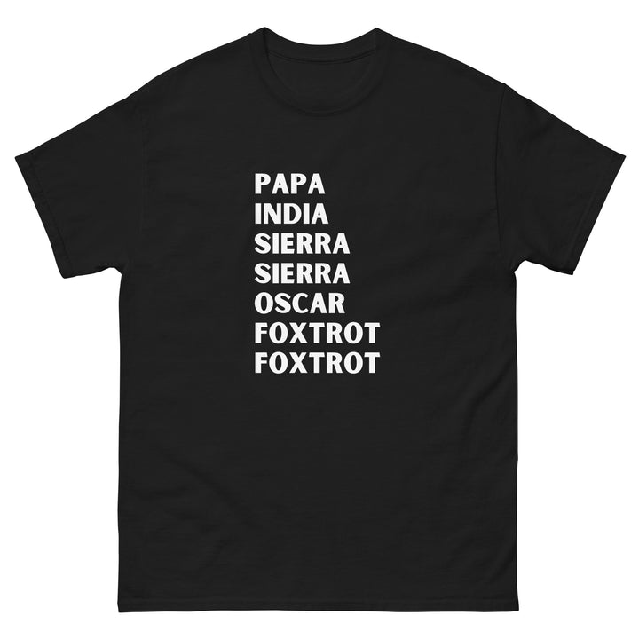 Phonetic Alphabet Piss Off T-Shirt