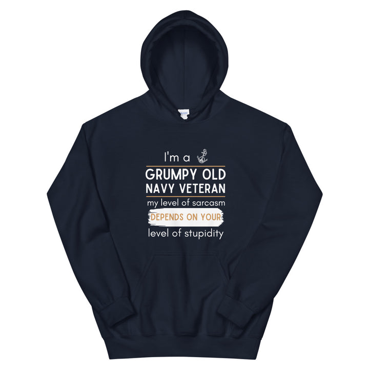 I'm a grumpy old navy veteran Unisex Hoodie