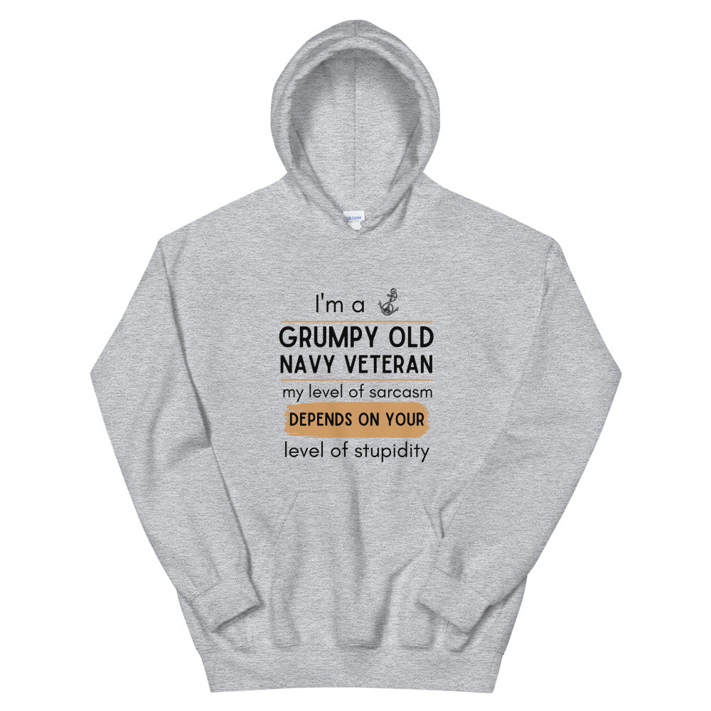 I'm a grumpy old navy veteran Unisex Hoodie