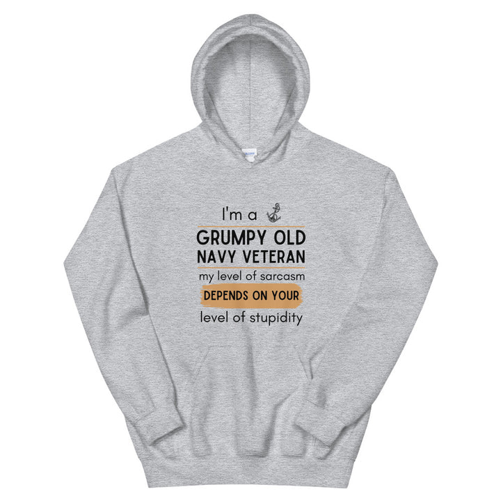 I'm a grumpy old navy veteran Unisex Hoodie