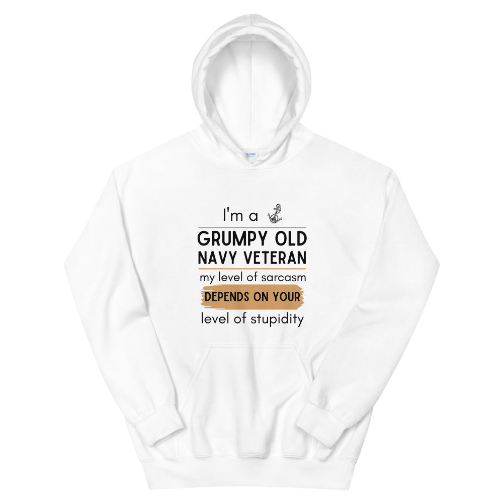 I'm a grumpy old navy veteran Unisex Hoodie